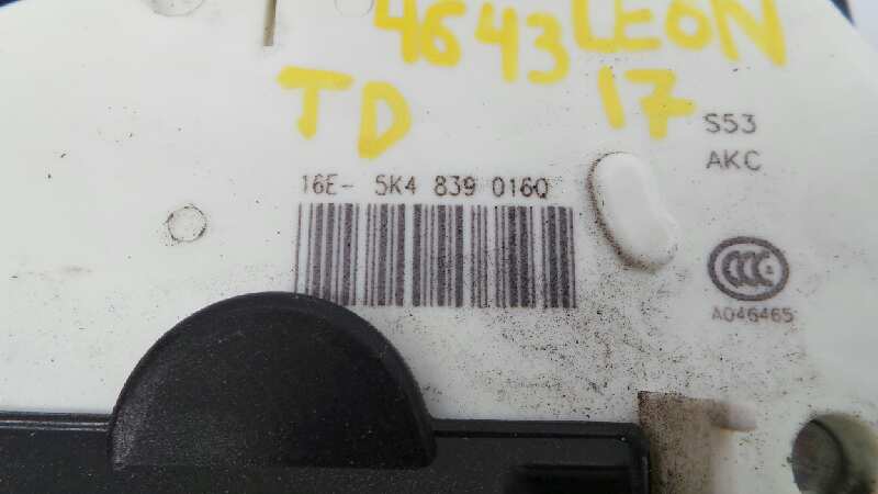 SEAT Leon 3 generation (2012-2020) Rear Right Door Lock 5K4839016Q, E1-B6-4-4 18380504