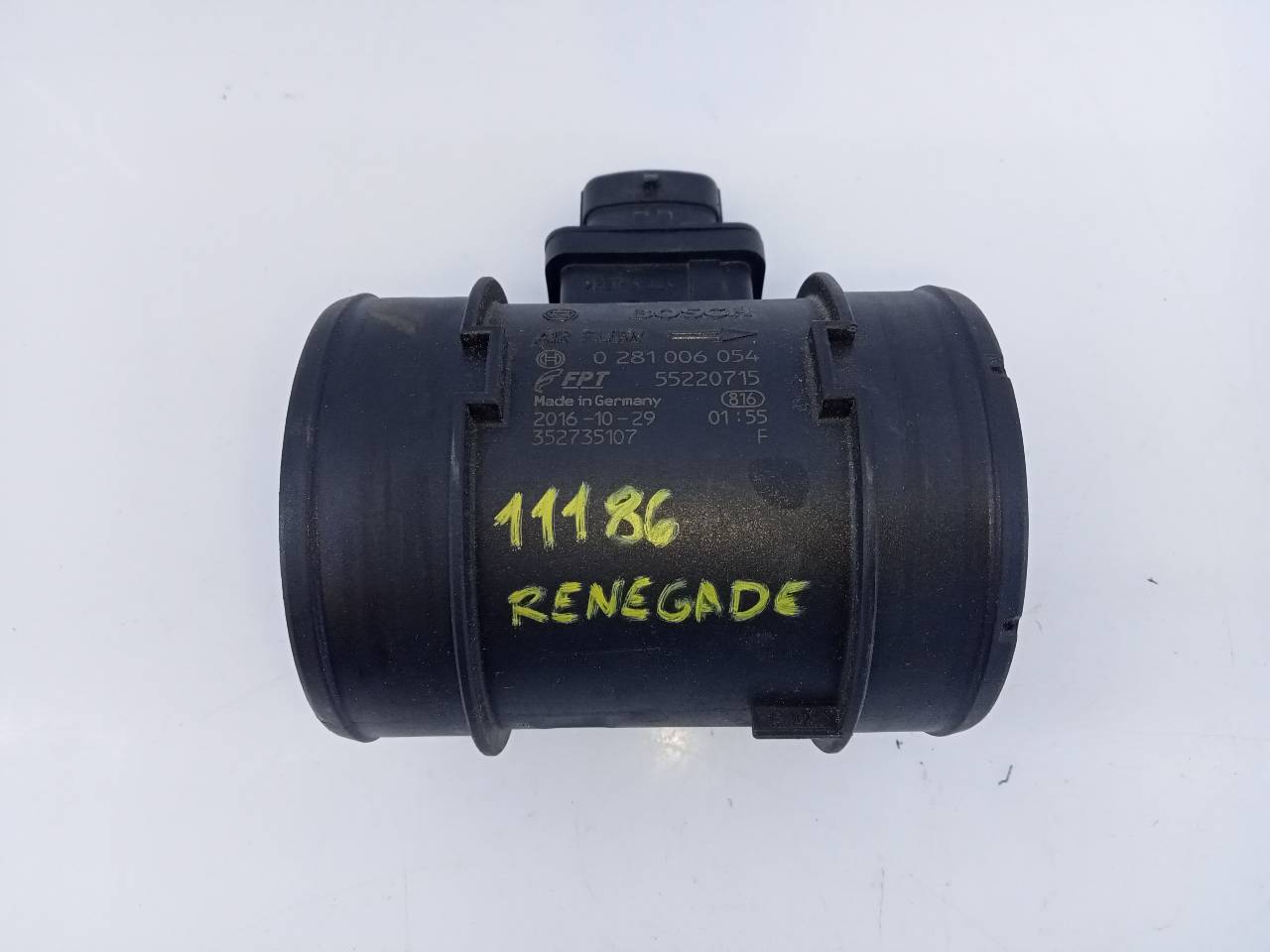 JEEP Renegade 1 generation (2015-2024) Mass Air Flow Sensor MAF 55220715, 0281006054, E3-B6-22-5 21821420