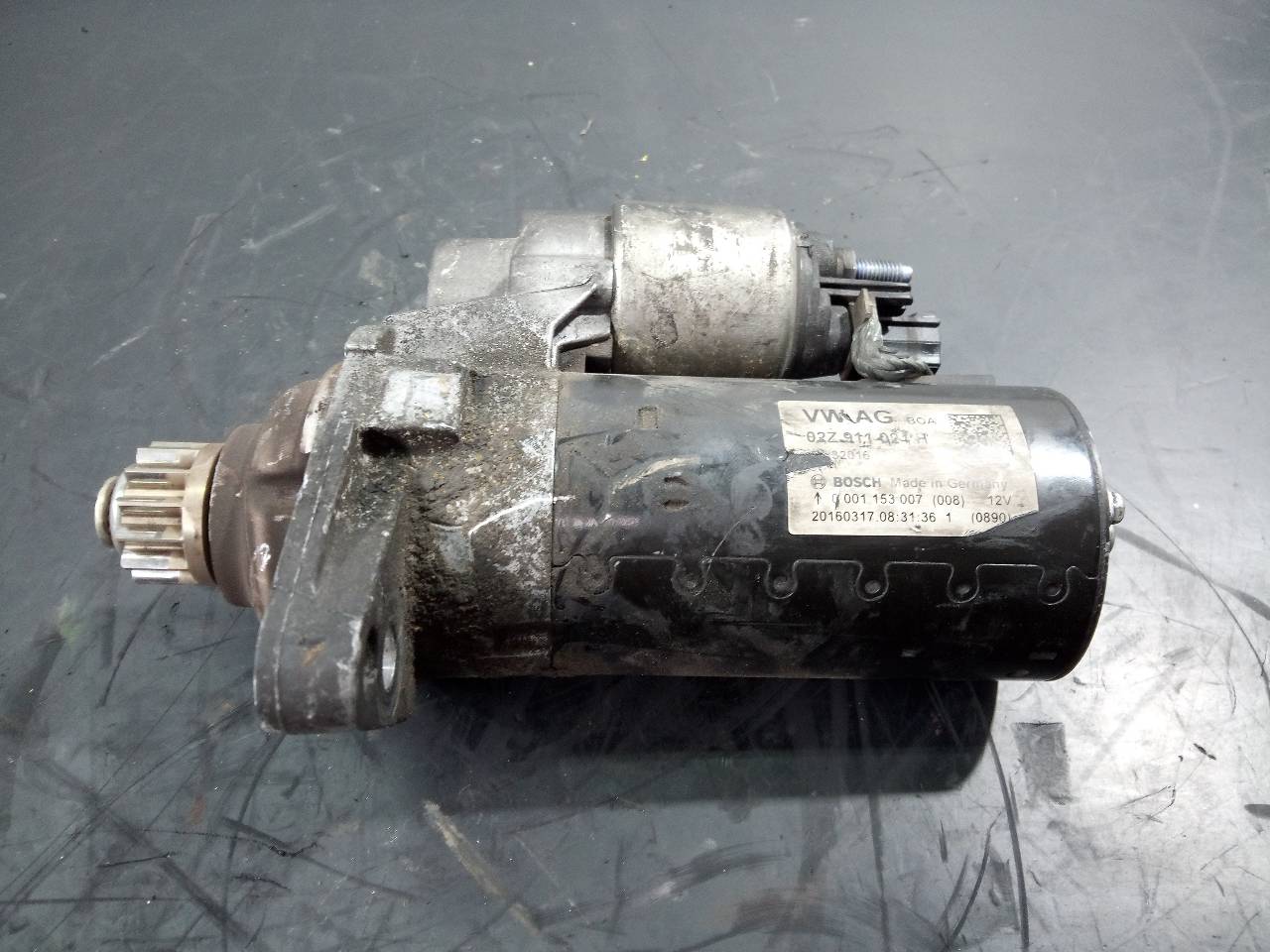 SKODA Rapid 2 generation (1985-2023) Starter Motor 02Z911024H, 0001153007, P3-B8-10-1 21825945