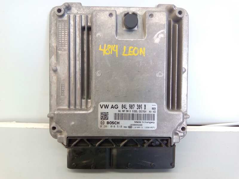 SEAT Leon 3 generation (2012-2020) Engine Control Unit ECU 04L907309B, 0281018510, E1-B6-7-4 18389234