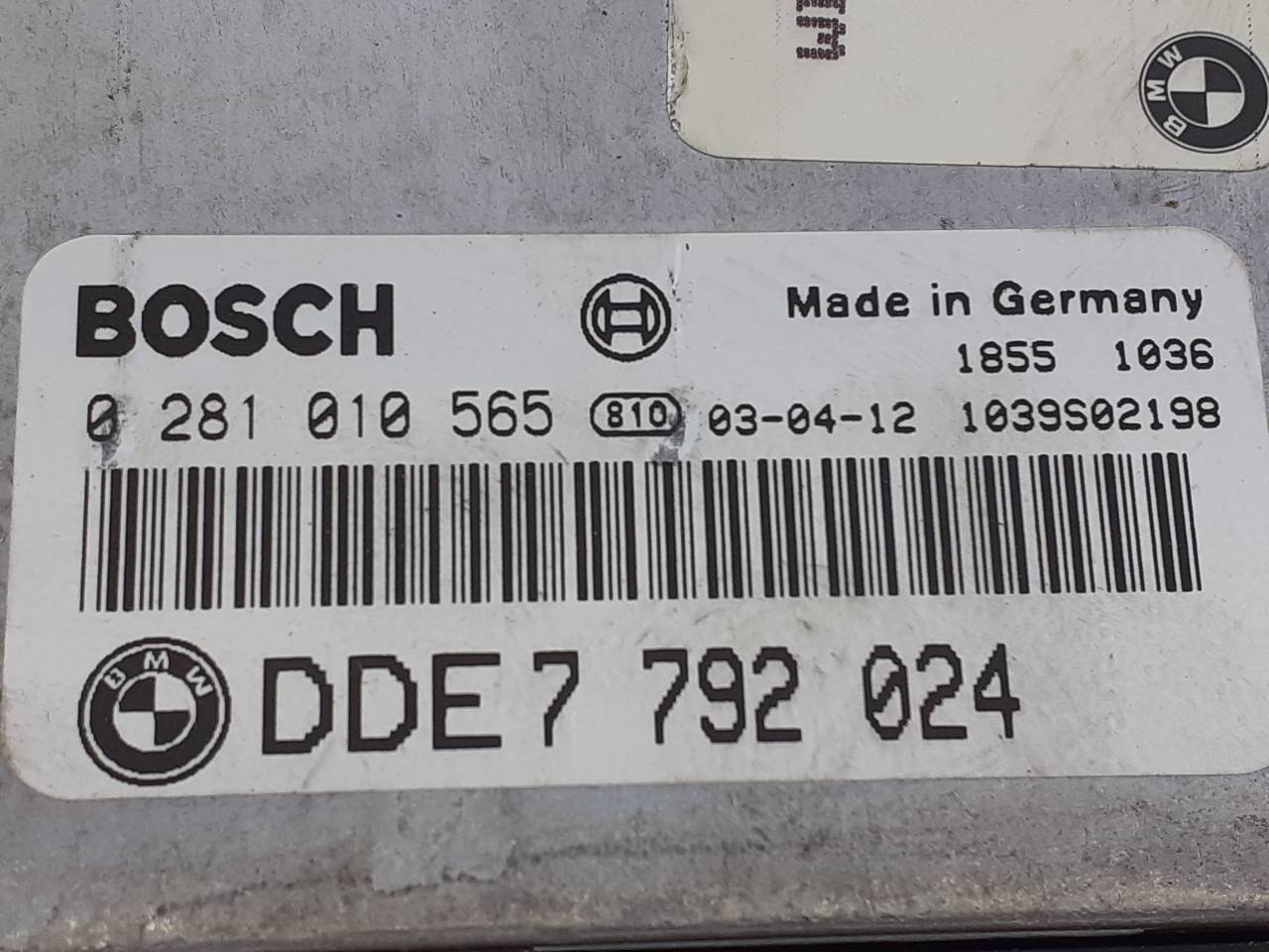 BMW 3 Series E46 (1997-2006) Motorkontrolenhed ECU 7792024,0281010565,E3-A2-40-2 18705450