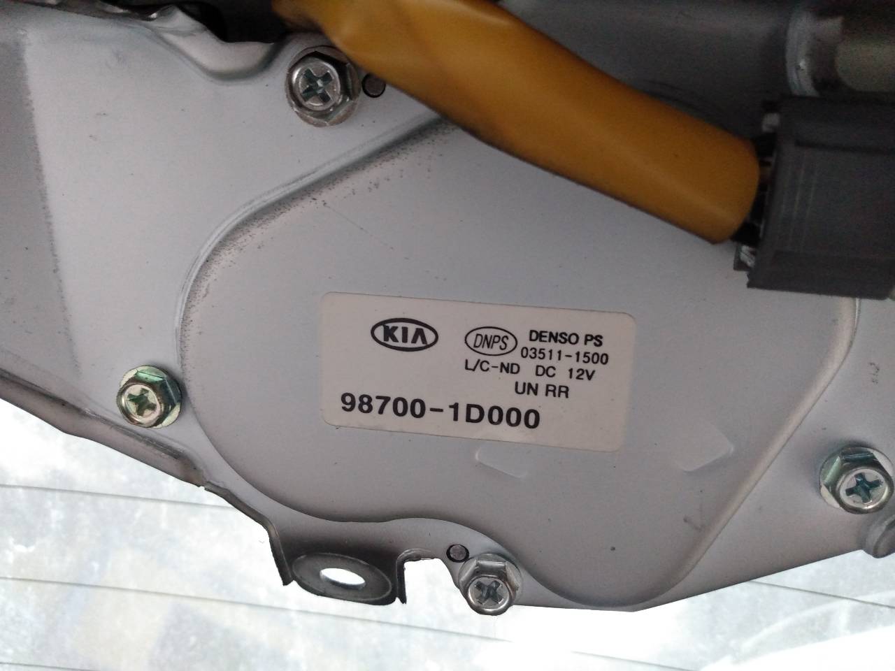 KIA Carens 3 generation (RP) (2013-2019) Tailgate  Window Wiper Motor 987001D000,035111500 23244660