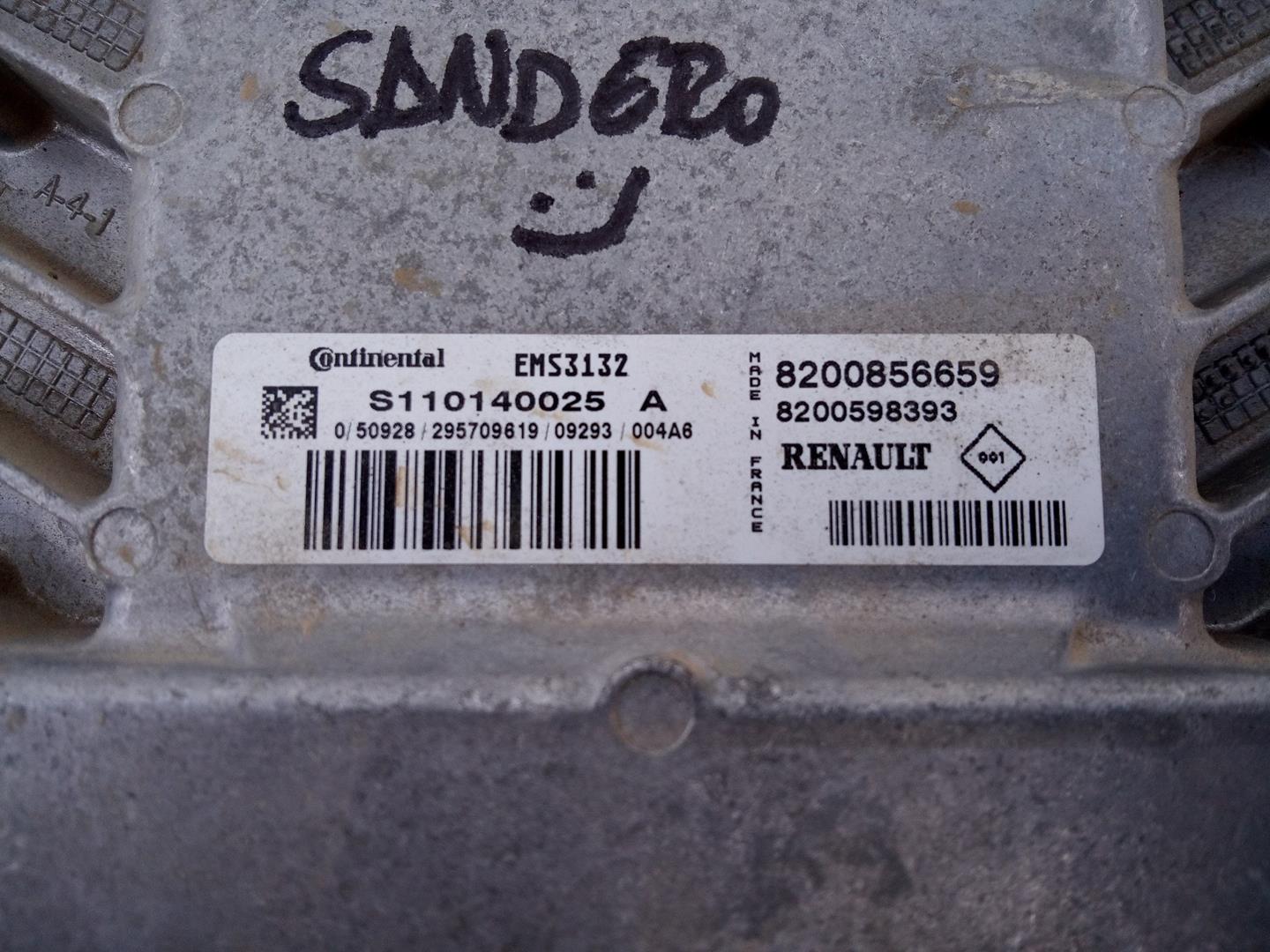 DACIA Sandero 1 generation (2008-2012) Moottorin ohjausyksikkö ECU 8200856659,E2-A1-29-2,E2-A1-29-2 26270107