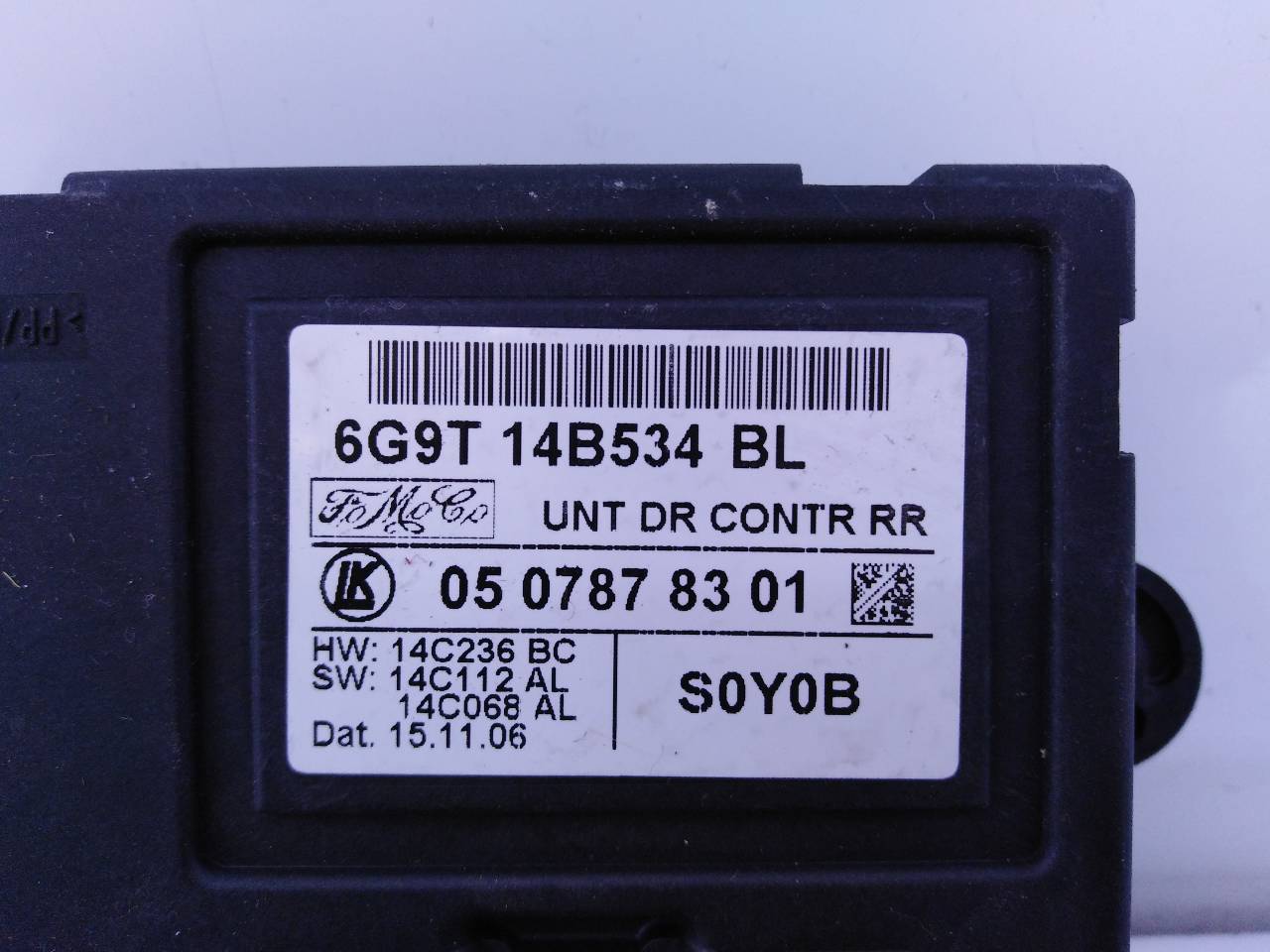 LAND ROVER Freelander 2 generation (2006-2015) Rear Right Door Control Unit 6G9T14B534BL, E3-B3-18-3 18752094