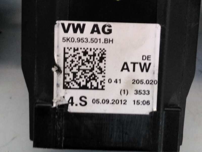 VOLKSWAGEN Tiguan 1 generation (2007-2017) Interrupteur de manette d'essuie-glace 5K0953502M, 5K0953501BH, E2-A1-19-7 18486866