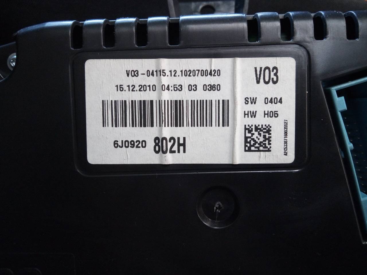 DODGE Ibiza 4 generation (2008-2017) Спидометр 6J0920802H, E2-A1-23-3 20968532