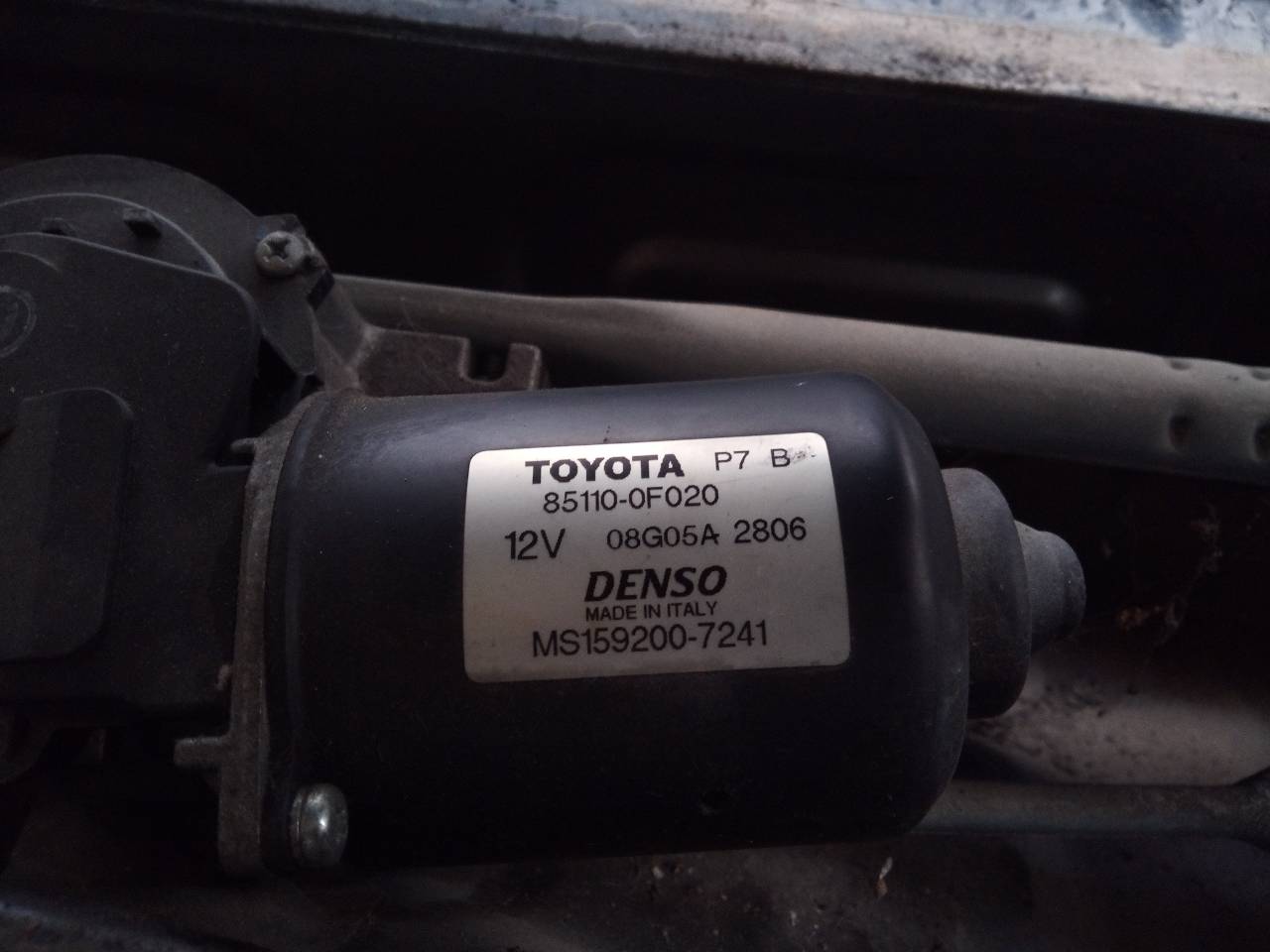 TOYOTA Corolla Verso 1 generation (2001-2009) Front Windshield Wiper Mechanism 851100F020 23294644