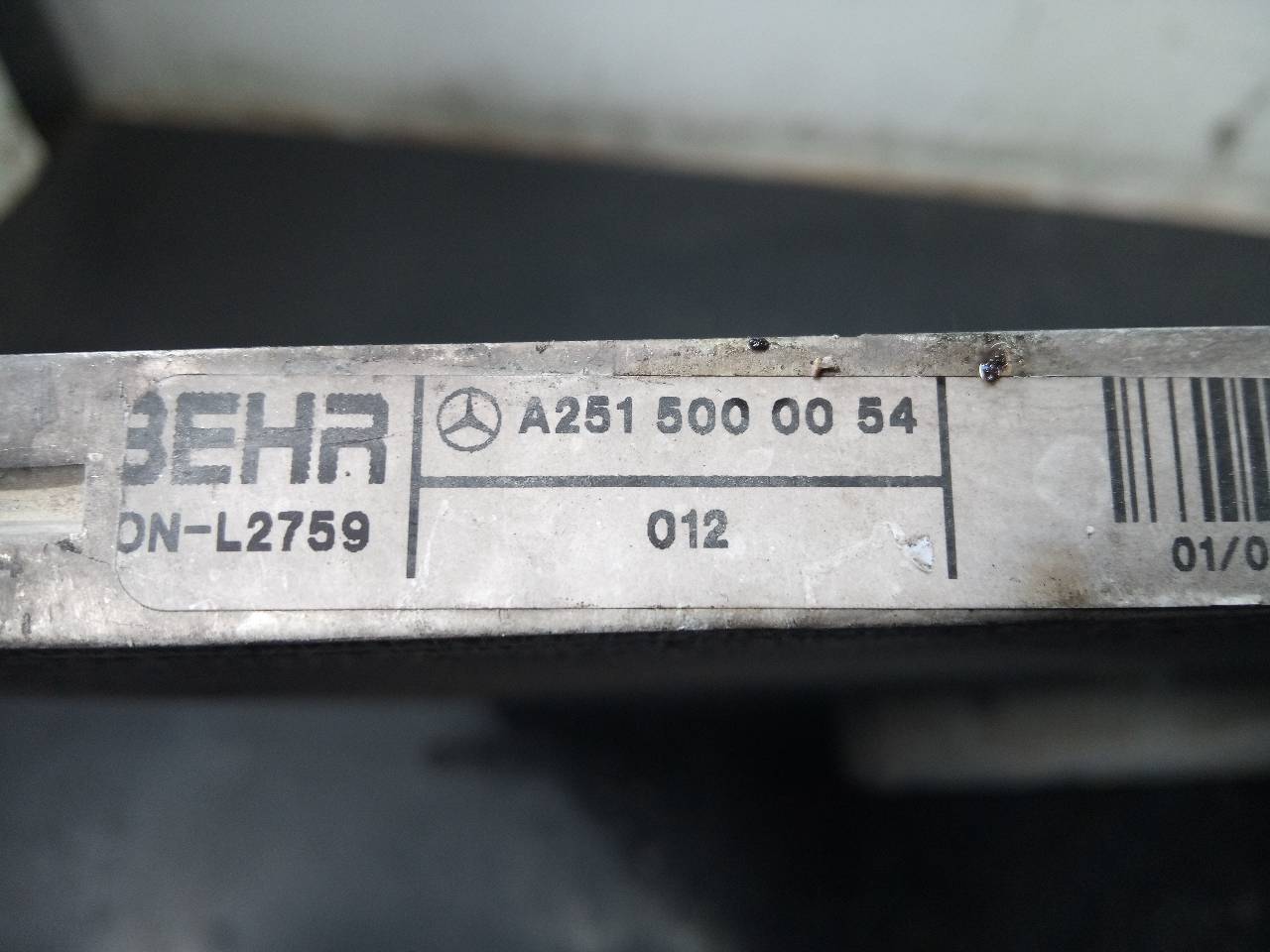 MERCEDES-BENZ M-Class W164 (2005-2011) Ilmastointijäähdytin A2515000054,P2-A4-4 21115762