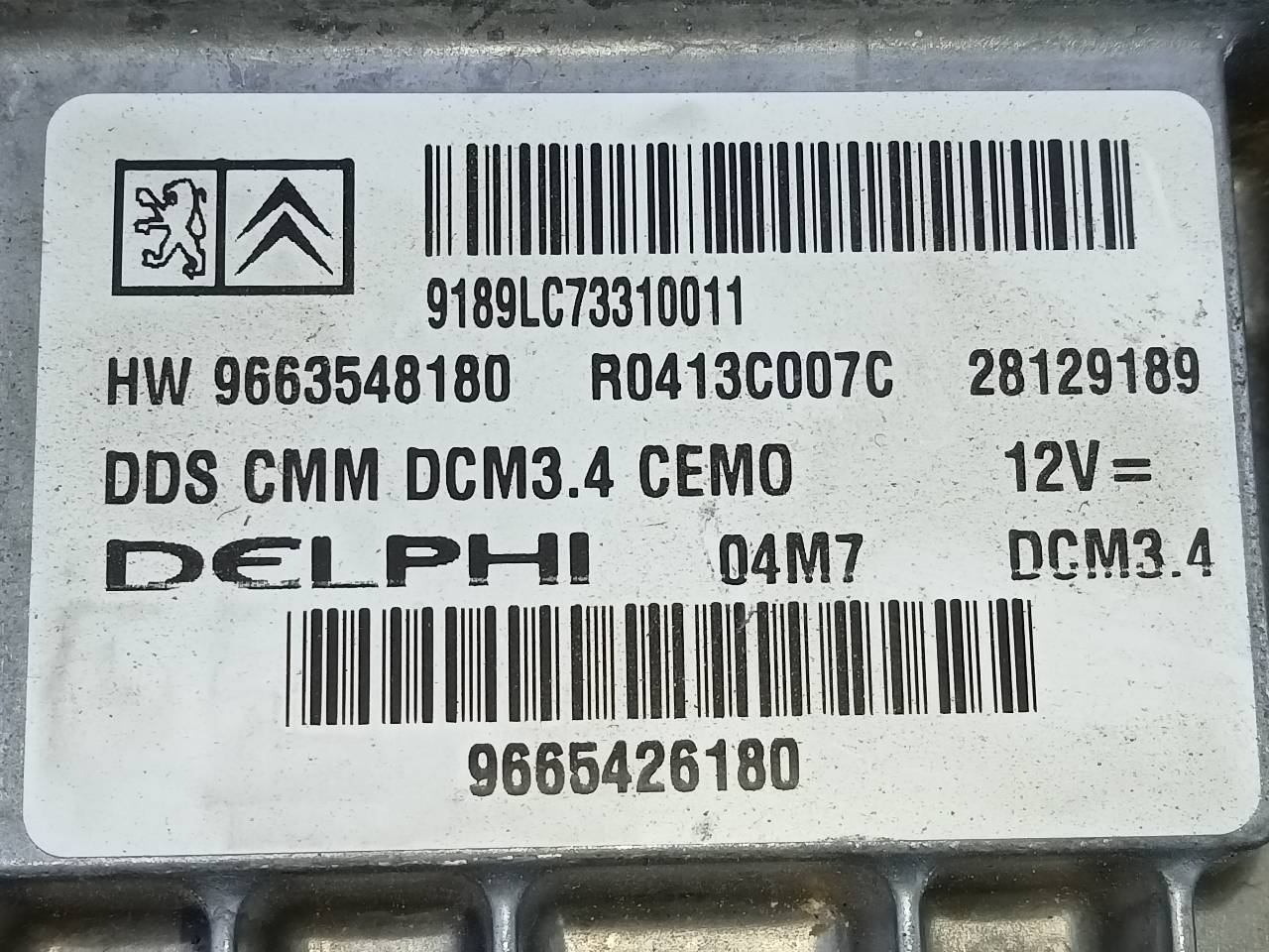 BUICK Motorkontrolenhed ECU 9665426180,9663548180,E3-B2-25-3 26269746