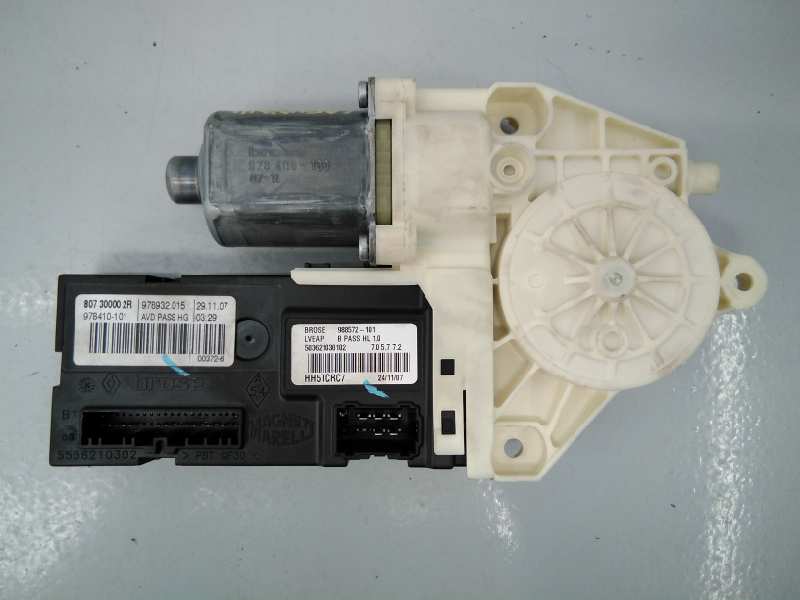 CITROËN Laguna 3 generation (2007-2015) Front Right Door Window Control Motor 807300002R, E1-A1-16-1 18467091