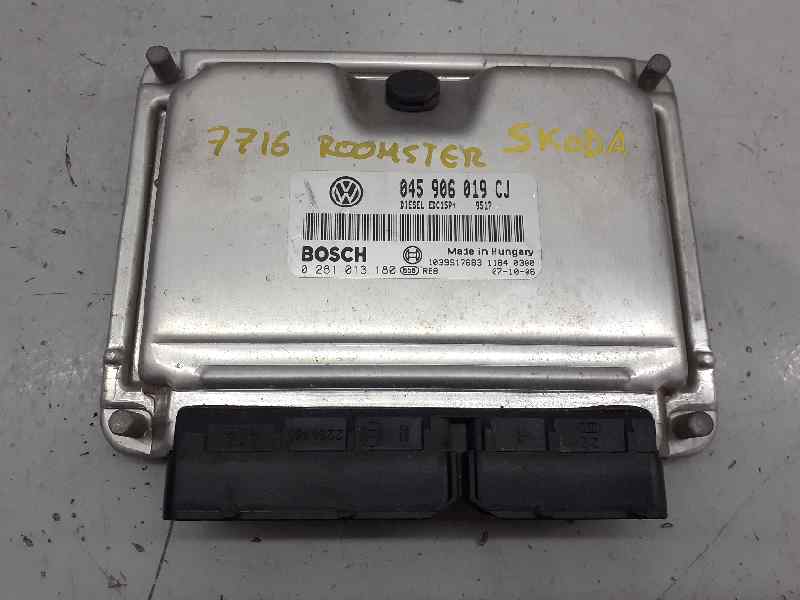 SKODA Roomster 5J  (2010-2015) Engine Control Unit ECU 045906019J, 0281013180, E2-A1-23-7 18620861