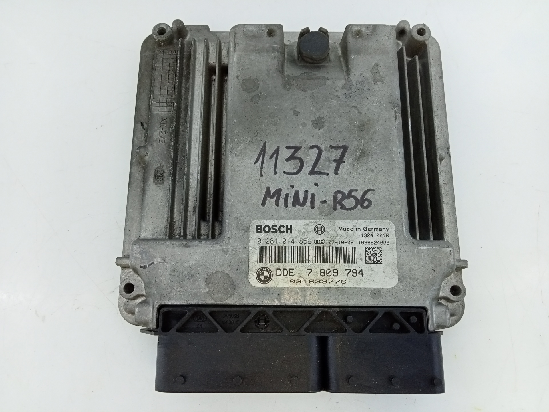 MINI Cooper R56 (2006-2015) Engine Control Unit ECU 7809794, E3-A2-49-2 18779099