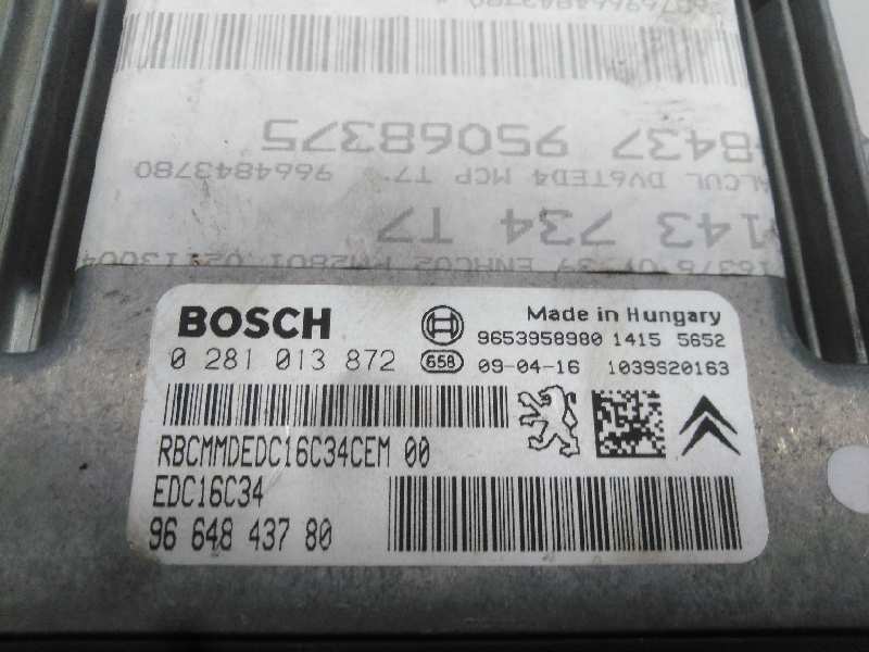 PEUGEOT 308 T7 (2007-2015) Блок керування двигуном ECU 9664843780,281013872,E3-B2-44-3 18598188