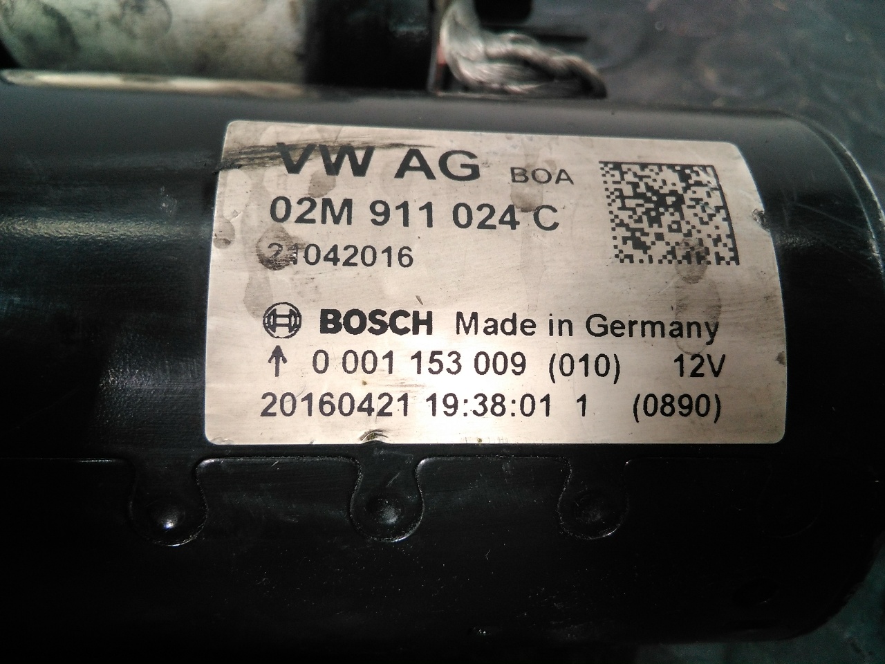 VOLKSWAGEN Scirocco 3 generation (2008-2020) Starter Motor 02M911014C, P3-B7-8-3 18681842