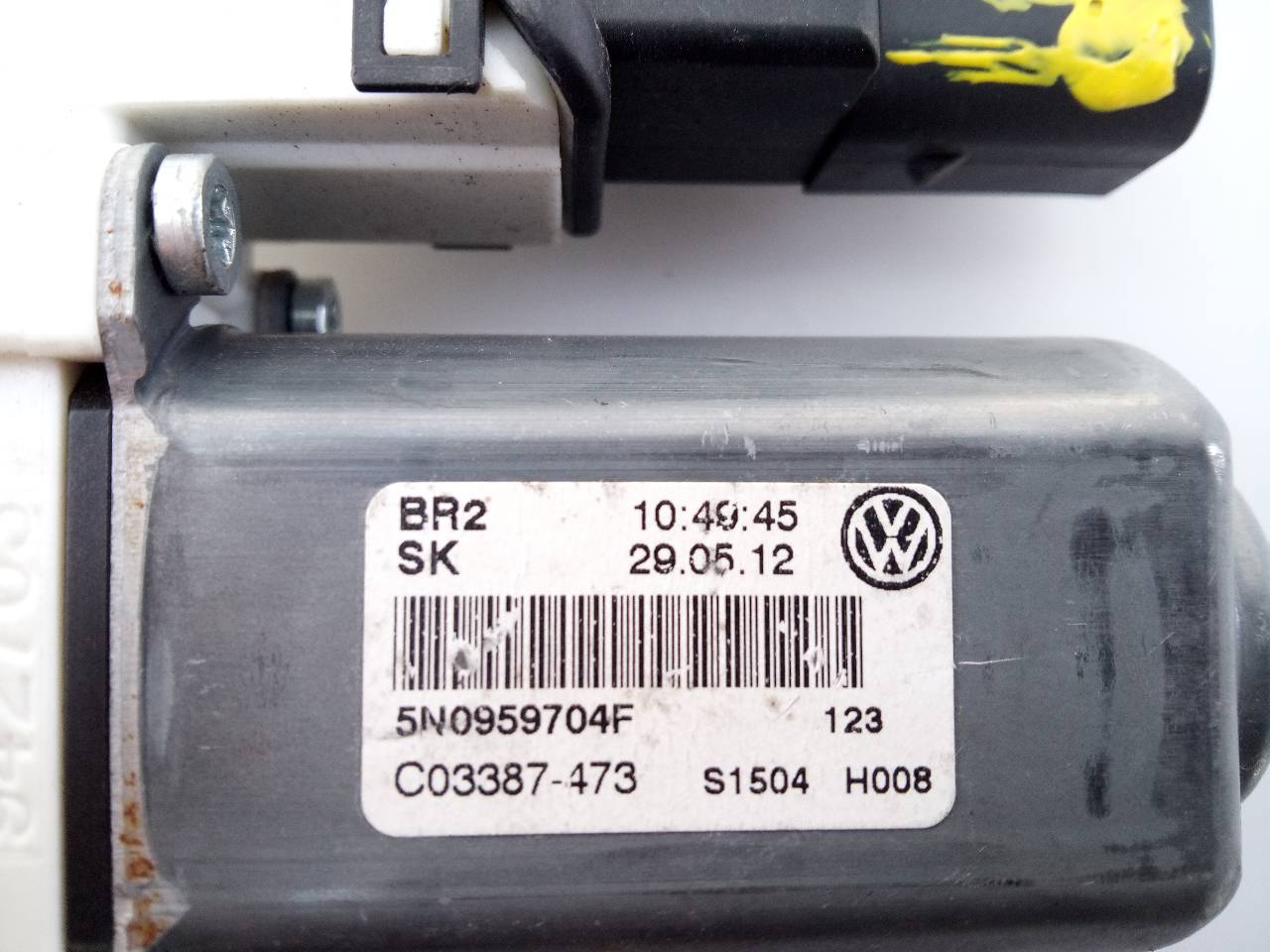 VOLKSWAGEN Tiguan 1 generation (2007-2017) Rear Right Door Window Control Motor 5N0959704F, E2-A1-20-1 20962752