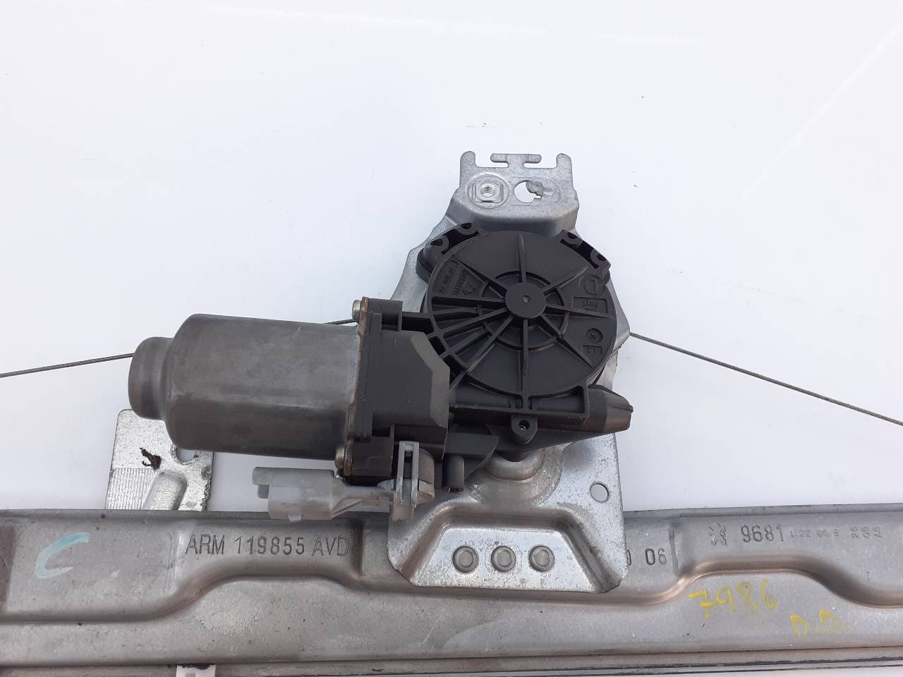 PEUGEOT 207 1 generation (2006-2009) Front Right Door Window Regulator 400912C, E1-A4-16-1 18748878