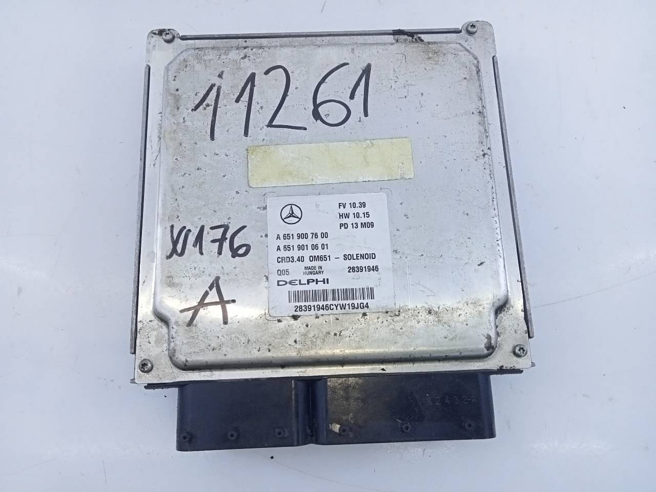 MERCEDES-BENZ A-Class W176 (2012-2018) Engine Control Unit ECU A6519007600, A6519010601, E3-A1-3-3 21822065