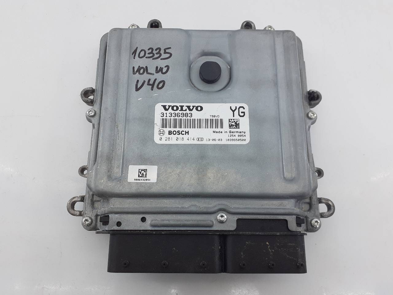 VOLVO V40 2 generation (2012-2020) Variklio kompiuteris 31336983, 0281018414, E3-B5-38-4 20956741
