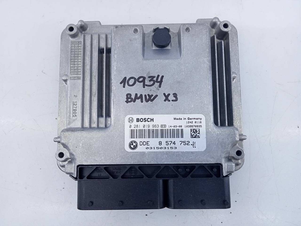 BMW X4 F26 (2014-2018) Motorkontrolenhed ECU 857475201,0281019963,E3-A2-23-4 21794497