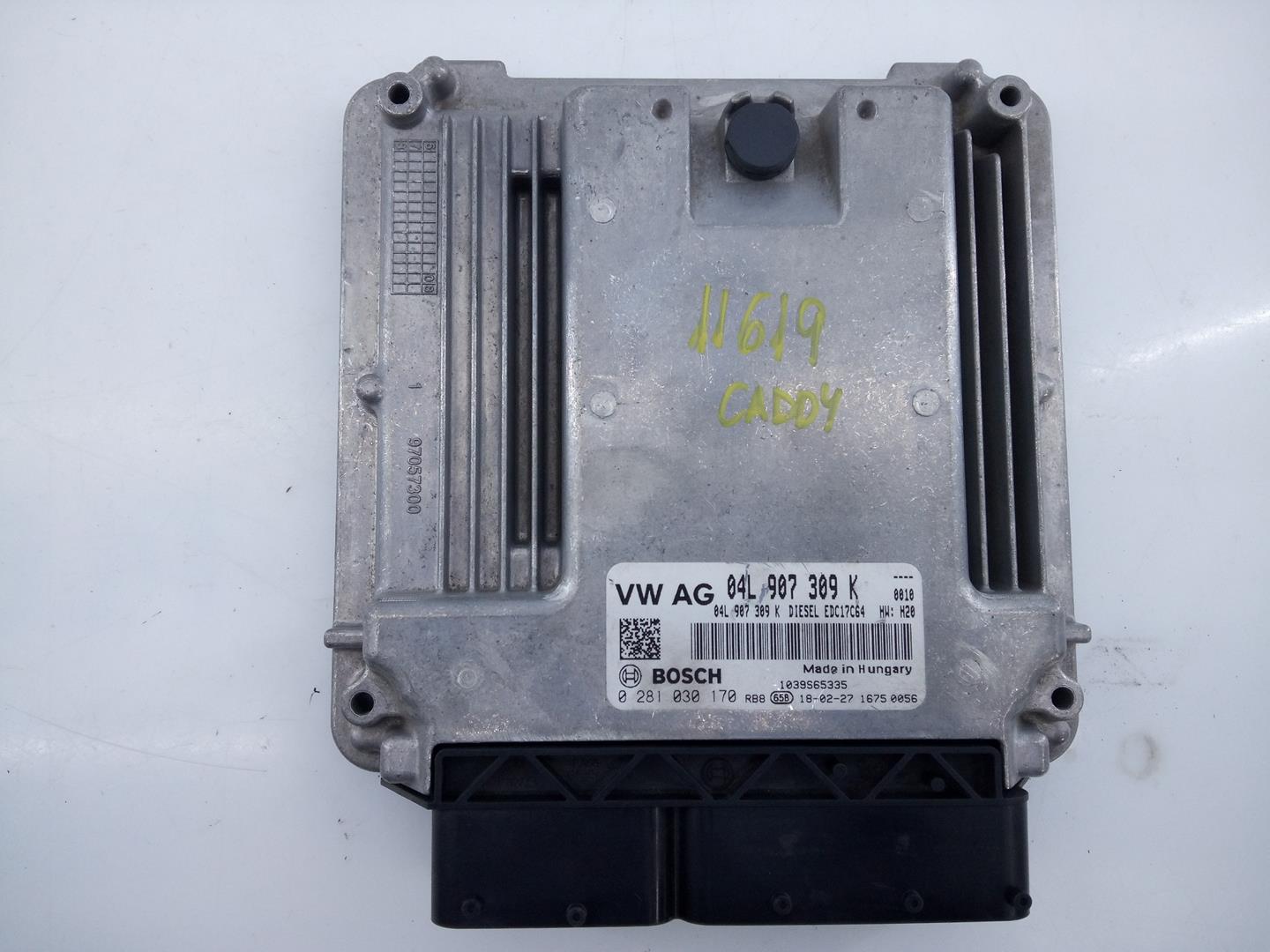 VOLKSWAGEN Caddy 4 generation (2015-2020) Engine Control Unit ECU 04L907309K, 0281030170, E2-A1-10-3 24083372