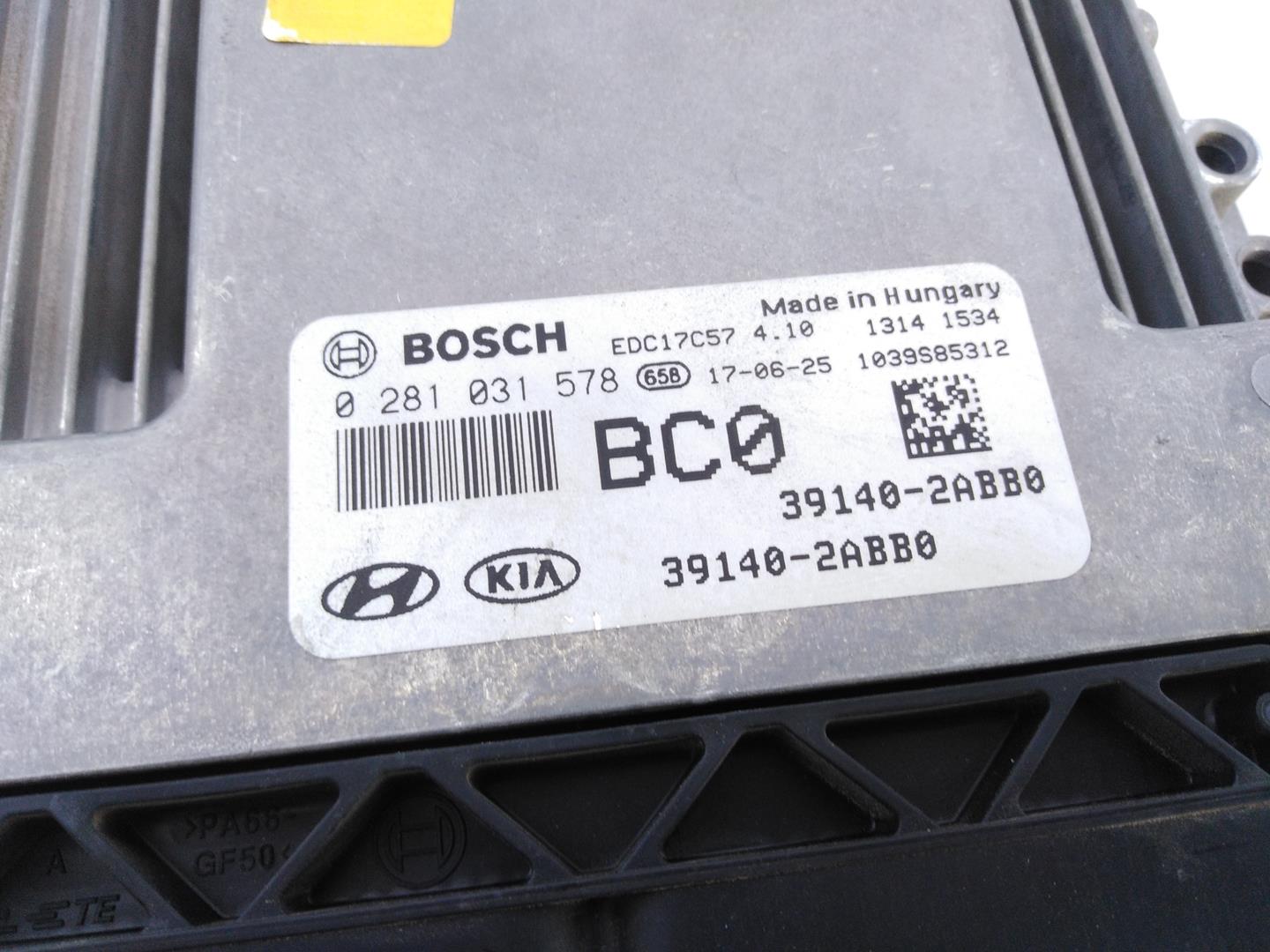 HYUNDAI Tucson 3 generation (2015-2021) Motorstyrenhet ECU 0281031578,391402ABB0,E3-A3-39-2 21796755