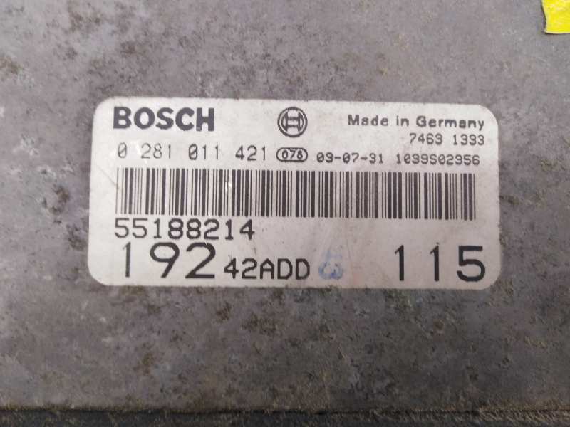 FIAT Stilo 1 generation (2001-2010) Motora vadības bloks 0281011421, 19242ADD, E3-A4-23-2 18678352