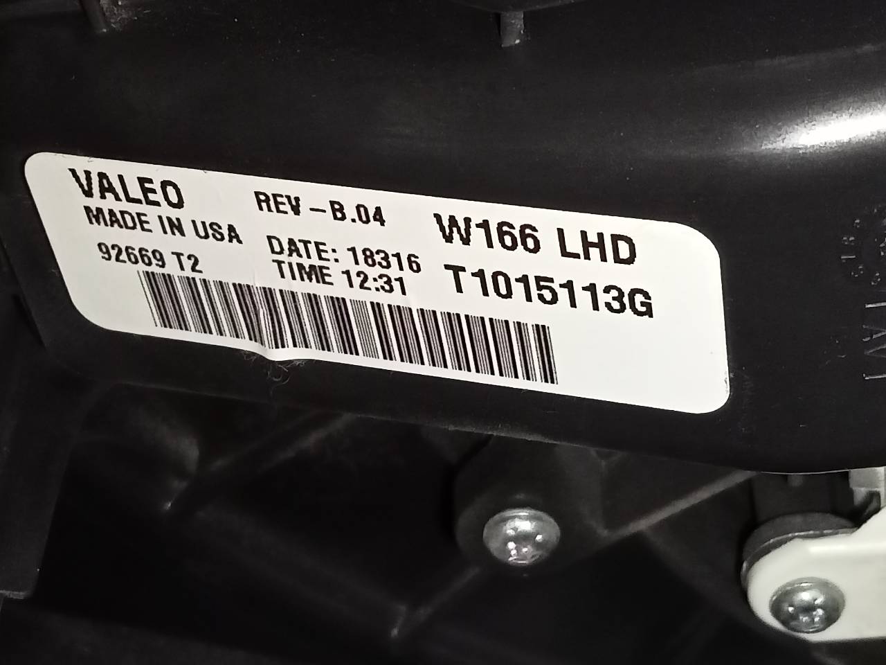 MERCEDES-BENZ GLE W166 (2015-2018) Salono pečiuko varikliukas T1015113G, 92669T2 24056372