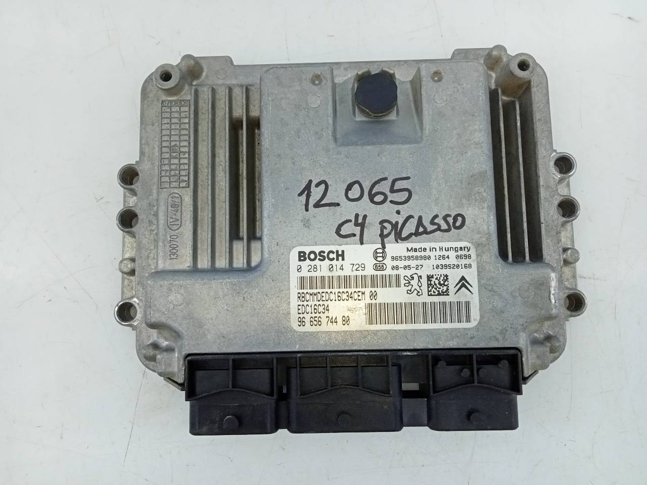 CITROËN C4 Picasso 1 generation (2006-2013) Variklio kompiuteris 9665674480,0281014729,E3-B2-25-3 26269743