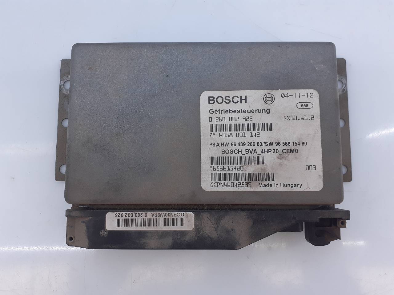 CITROËN C5 1 generation (2001-2008) Gearbox Control Unit 0260002923, 965661580, E3-B2-9-3 18730041