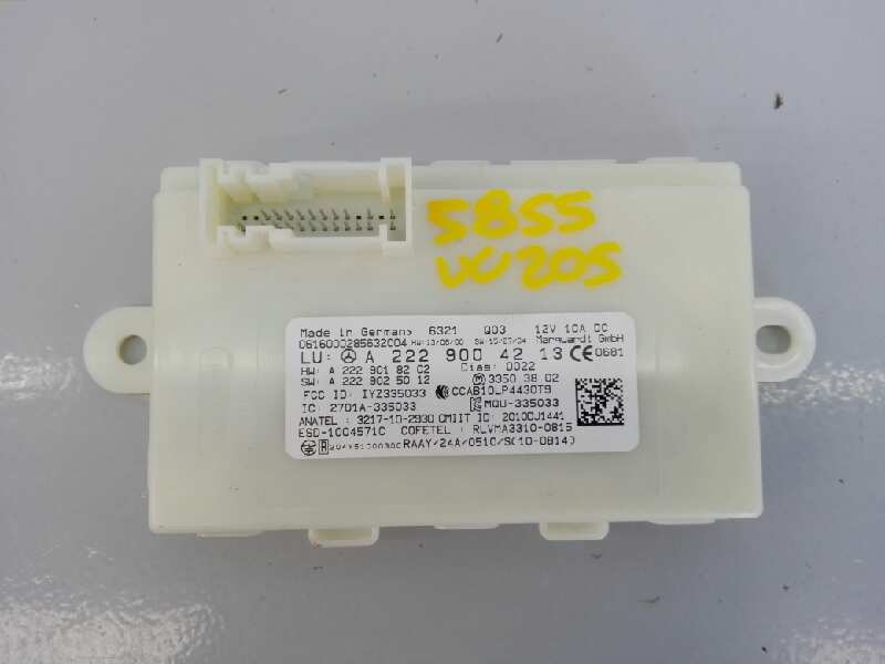 MERCEDES-BENZ C-Class W205/S205/C205 (2014-2023) Other Control Units A2229004213,E3-A1-5-3 18449156