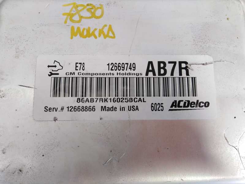 OPEL Mokka 1 generation (2012-2015) Motorstyrenhet ECU 12669749, 86AB7RK16025BCAL, E3-A5-23-2 18633372