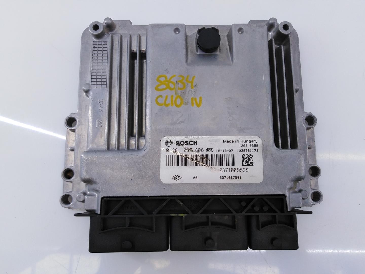 RENAULT Clio 4 generation (2012-2020) motorvezérlő egység 237100959S,0281035806,E2-A1-43-4 18699603