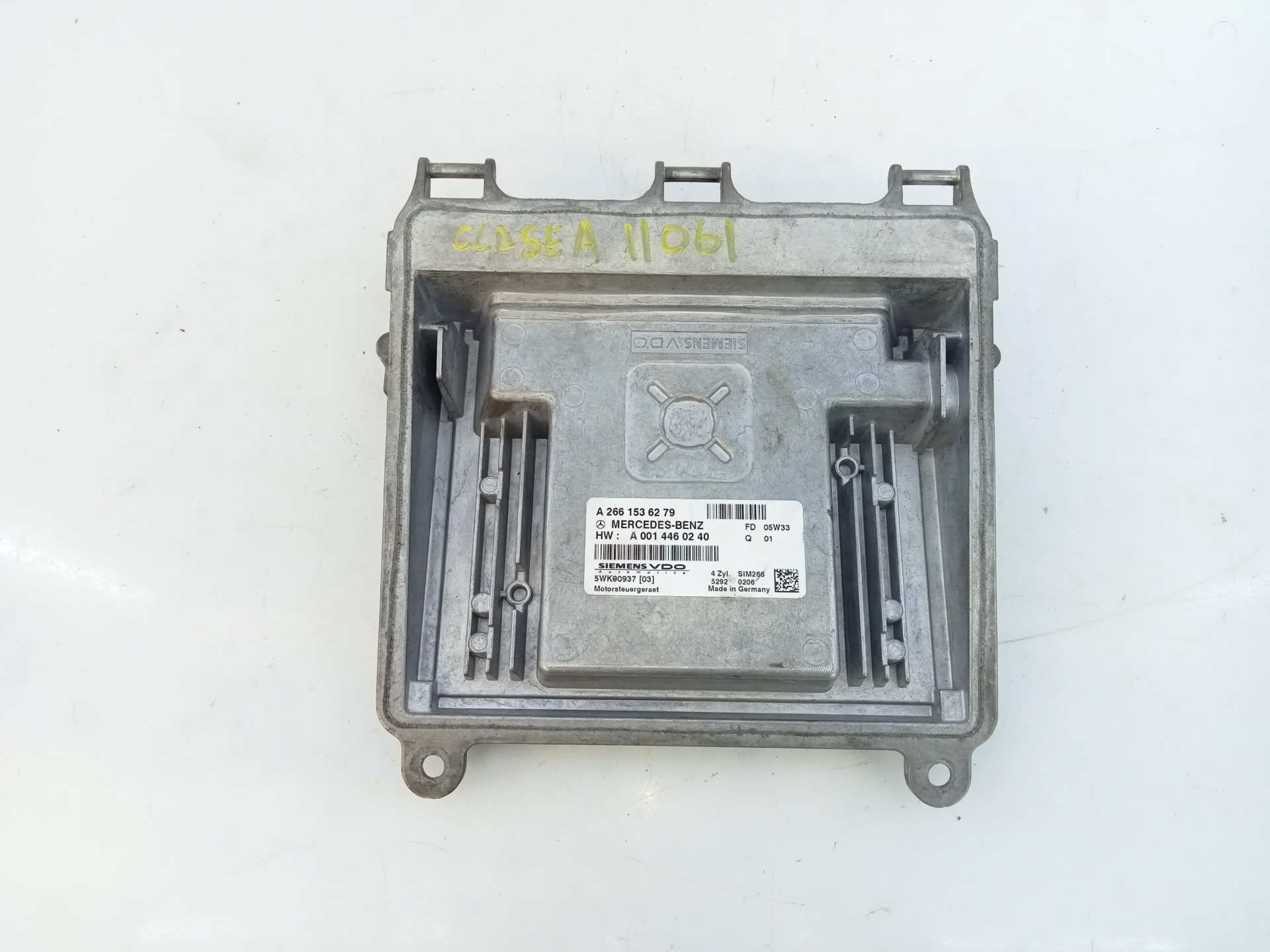 FIAT A-Class W168 (1997-2004) Calculateur d'unité de commande du moteur A2661536279, E3-A1-25-2 21822866