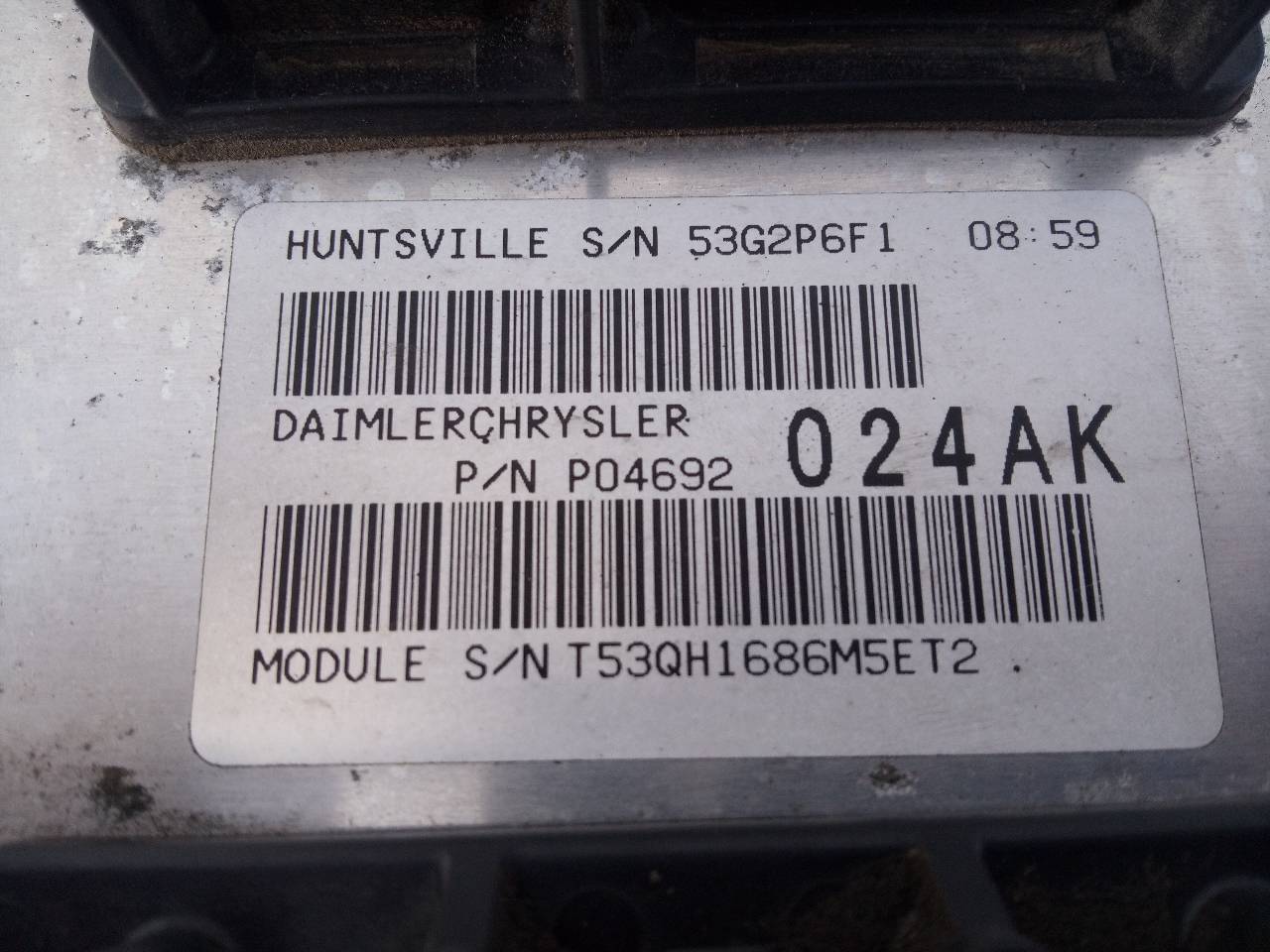 CHEVROLET Wrangler TJ (1997-2006) Engine Control Unit ECU P04692017AK, P04692024AK, E3-B6-24-5 18752924