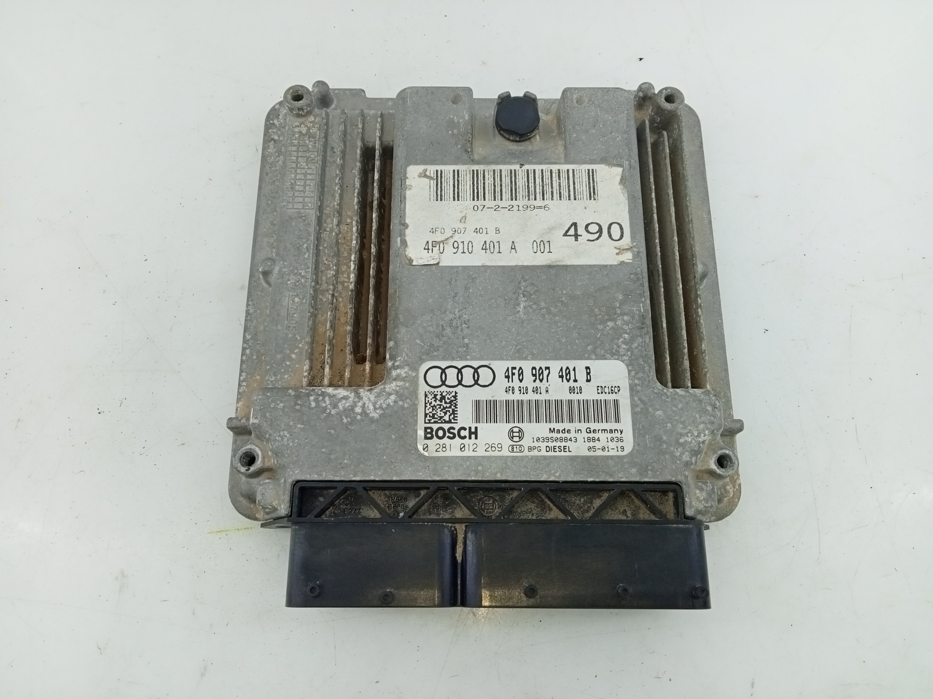 AUDI A6 C6/4F (2004-2011) Calculateur d'unité de commande du moteur 4F0907401B, E2-A1-45-3 20953793