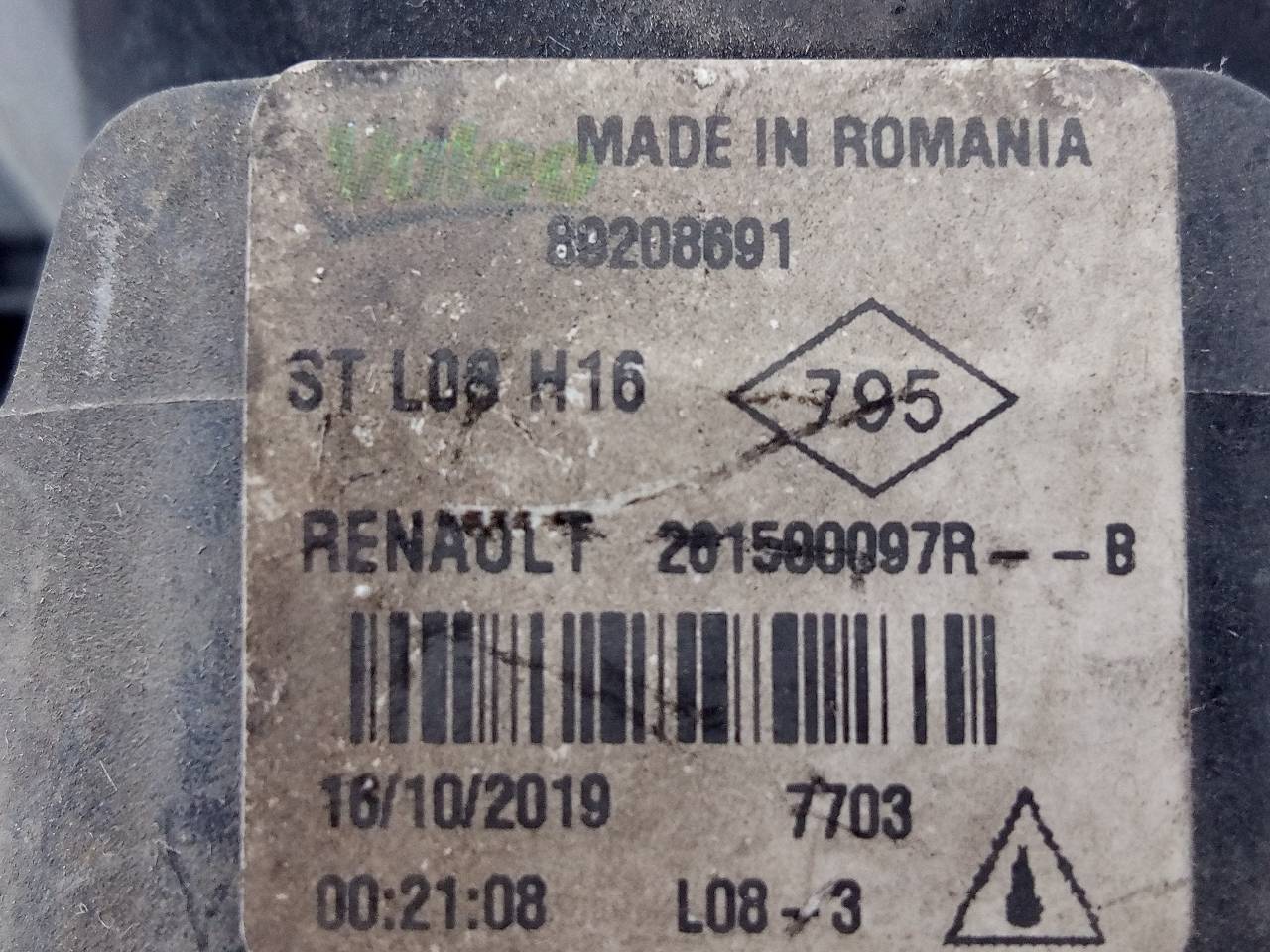 RENAULT Master 3 generation (2010-2023) Priekinis dešinys priešrūkinis žibintas 201500097R,E2-A1-39-3 24046957