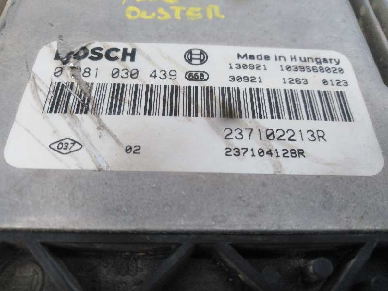 DACIA Duster 1 generation (2010-2017) Engine Control Unit ECU 237102213R, E2-A1-38-1, 0281030439 18588655