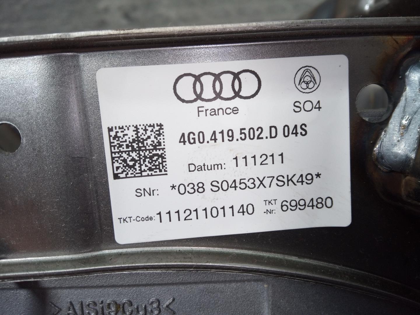 AUDI A6 C7/4G (2010-2020) Stūres mehānisms 4G0419502D,P2-B12-2 23722736