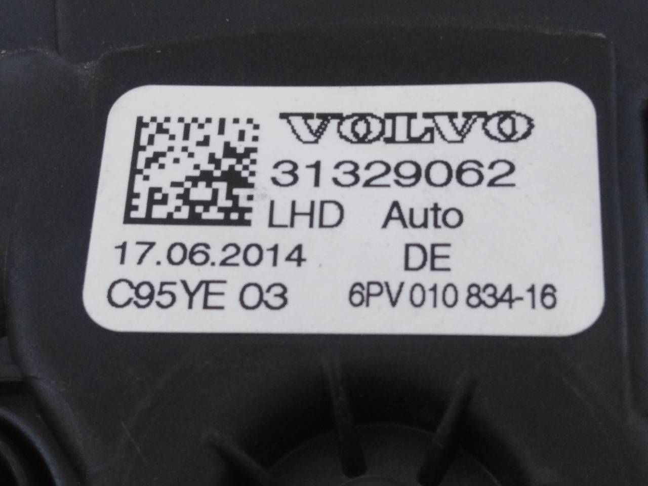 VOLVO V60 1 generation (2010-2020) Педаль газа 6PV01083416, 31329062, E3-B5-35-4 18713125