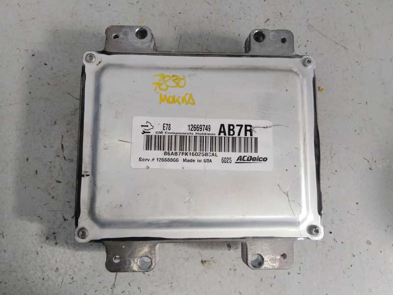 OPEL Mokka 1 generation (2012-2015) Motorstyrenhet ECU 12669749, 86AB7RK16025BCAL, E3-A5-23-2 18633372