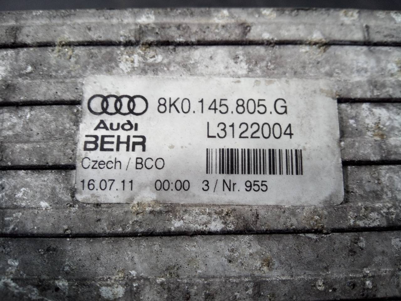 AUDI A5 Sportback C6/4F (2004-2011) Välijäähdyttimen jäähdytin 8K0145805G,P2-A11-13 21824086