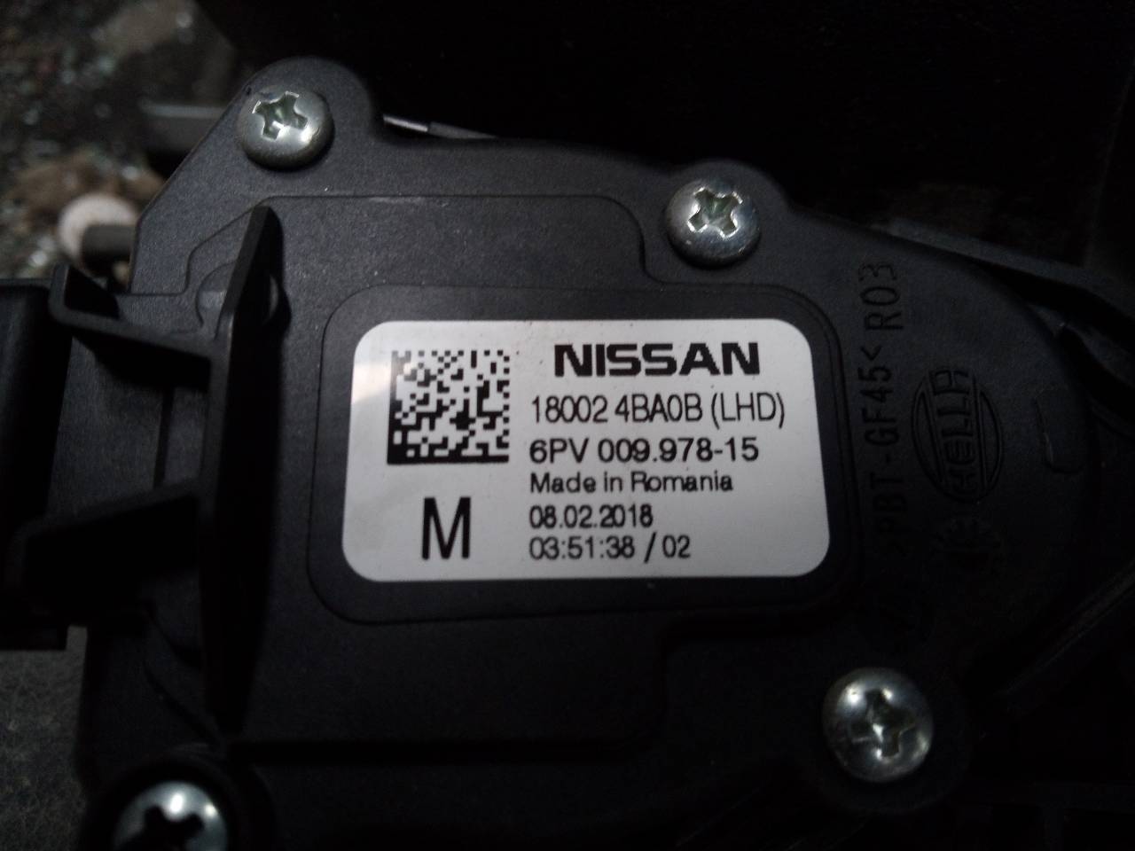 NISSAN Qashqai 2 generation (2013-2023) Gaspedal 180024BA0B 21622651