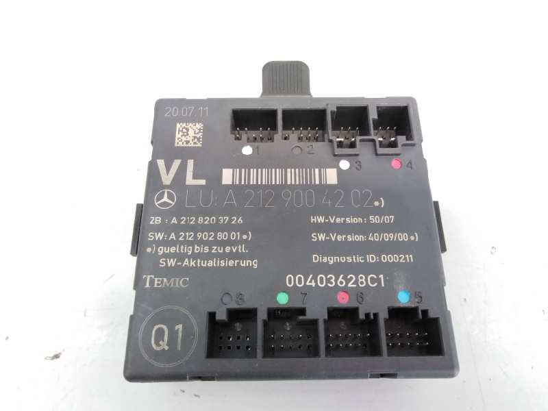 MERCEDES-BENZ E-Class W212/S212/C207/A207 (2009-2016) Front Left Door Control Unit A2129004202, E3-A1-1-2 18482654