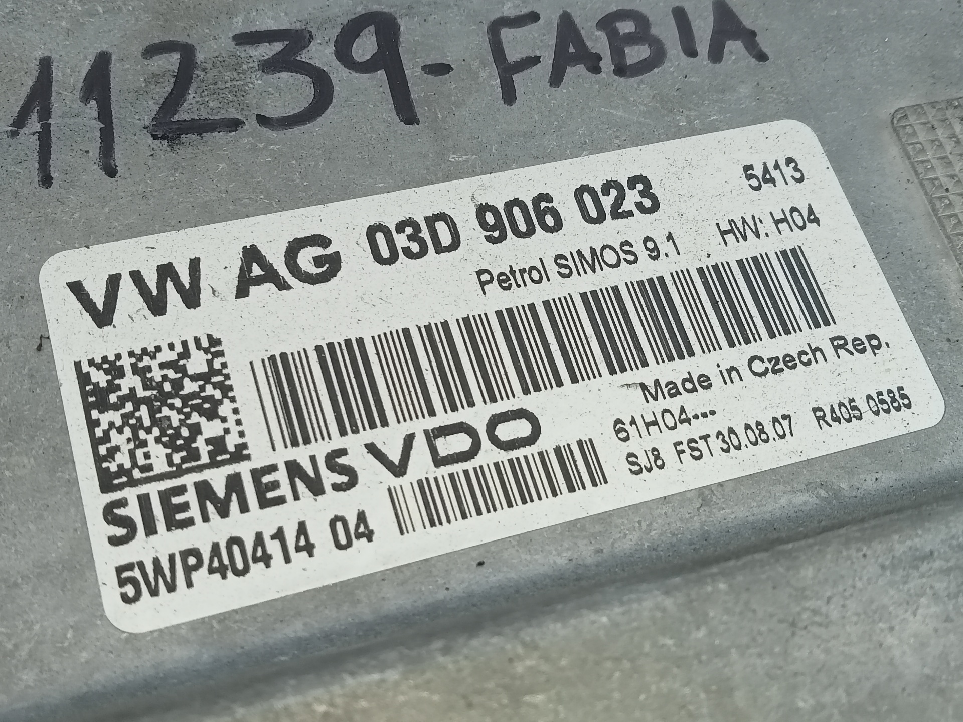 SKODA Fabia 6Y (1999-2007) Engine Control Unit ECU 03D906023,E2-A1-39-3 18779110