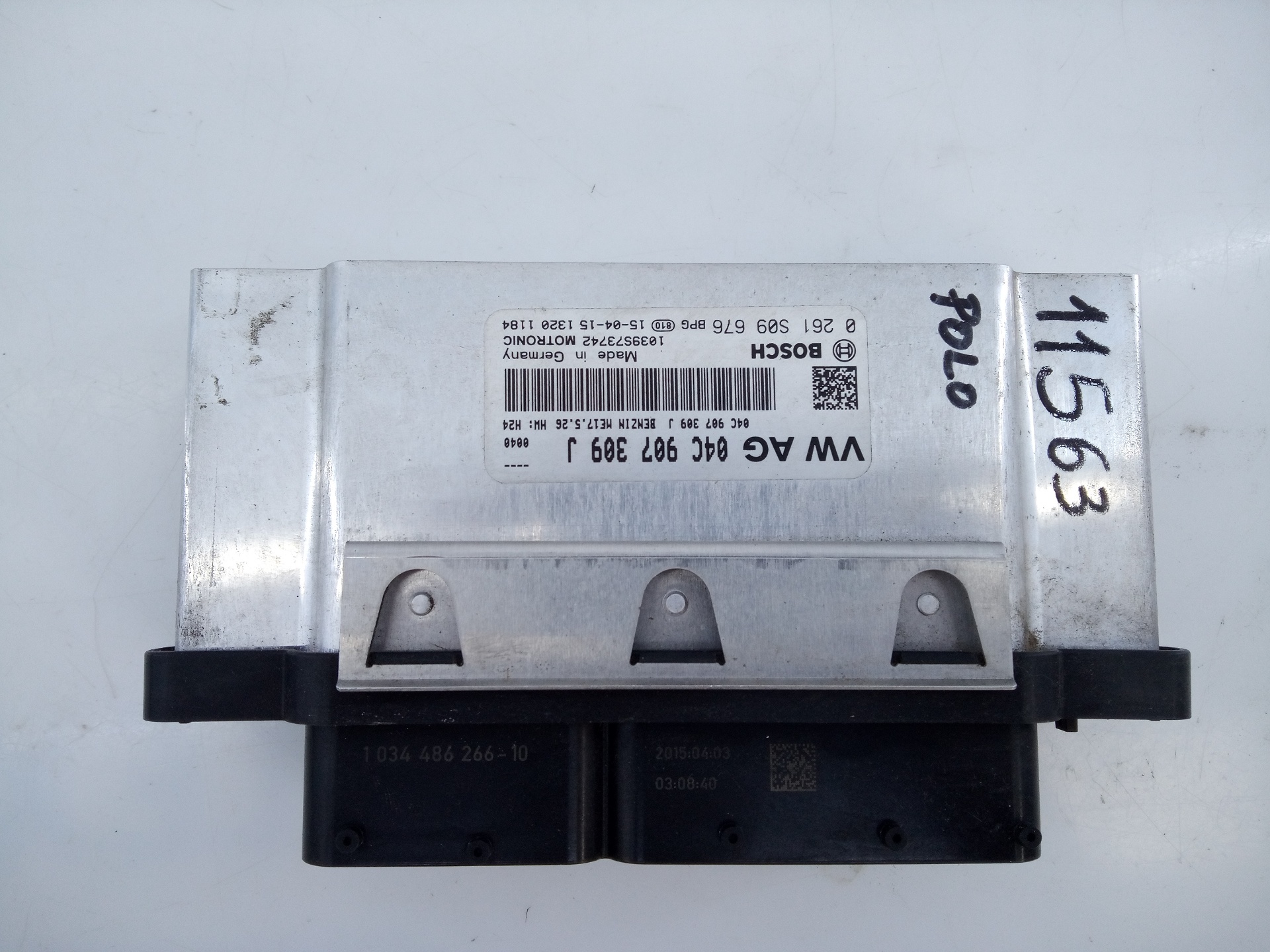 VOLKSWAGEN Polo 5 generation (2009-2017) Motorkontrolenhed ECU 04C907309J,E2-A1-10-3 21826534