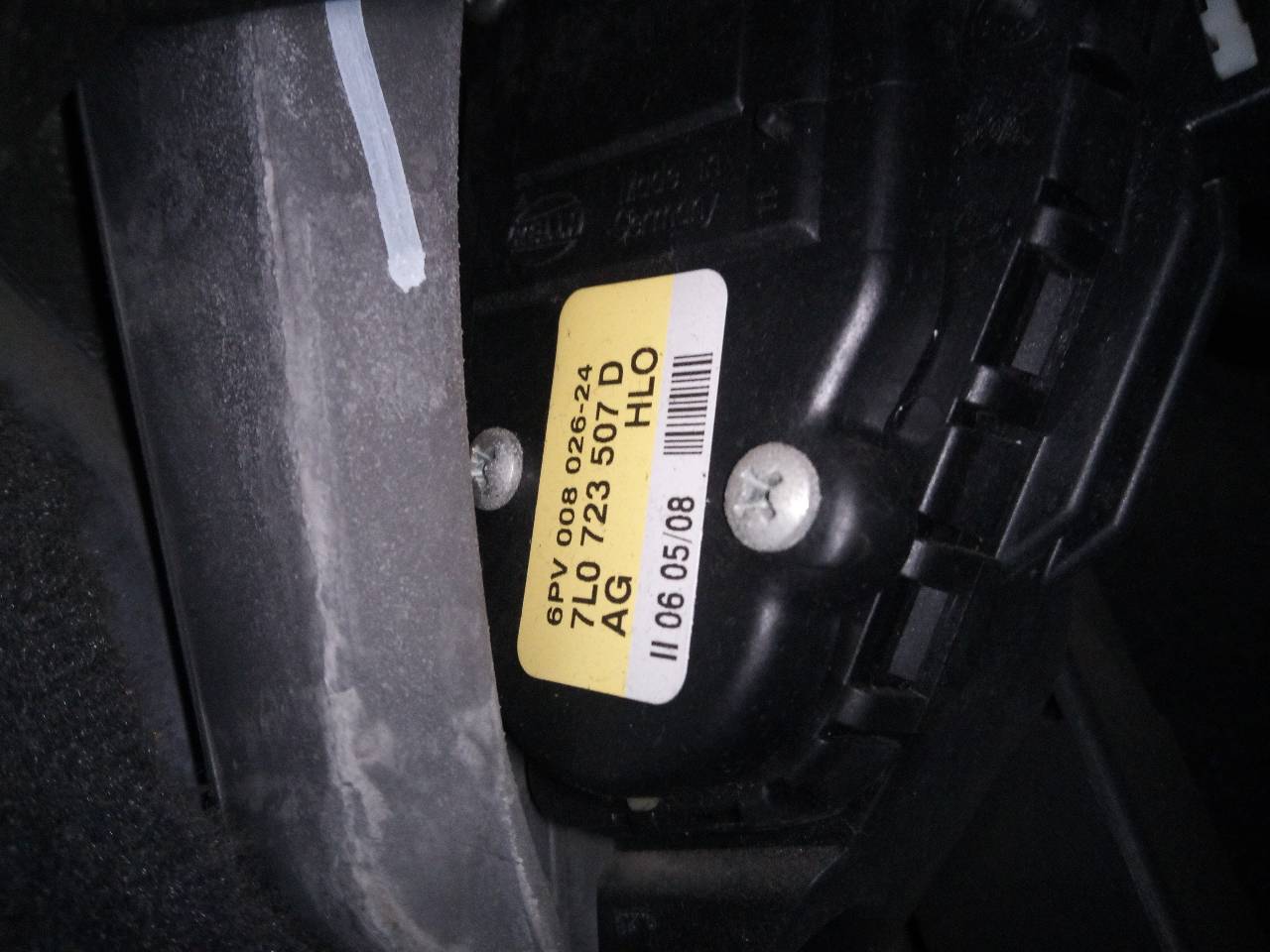 AUDI Q7 4L (2005-2015) Akseleratoriaus (gazo) pedalas 7L0723507D 24516053