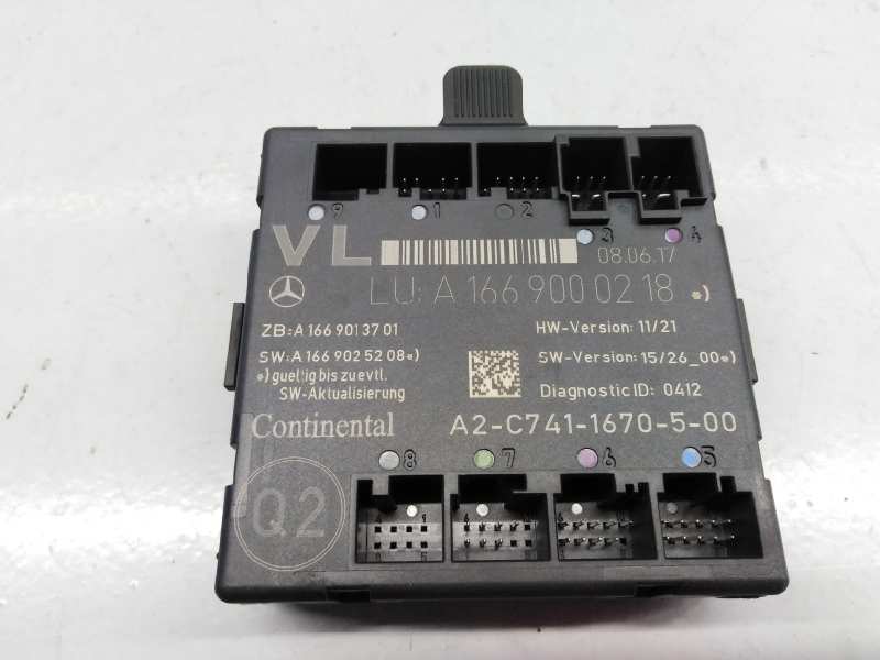 MERCEDES-BENZ A-Class W176 (2012-2018) Front Left Door Control Unit A1669000218, E3-A1-3-6 18413037