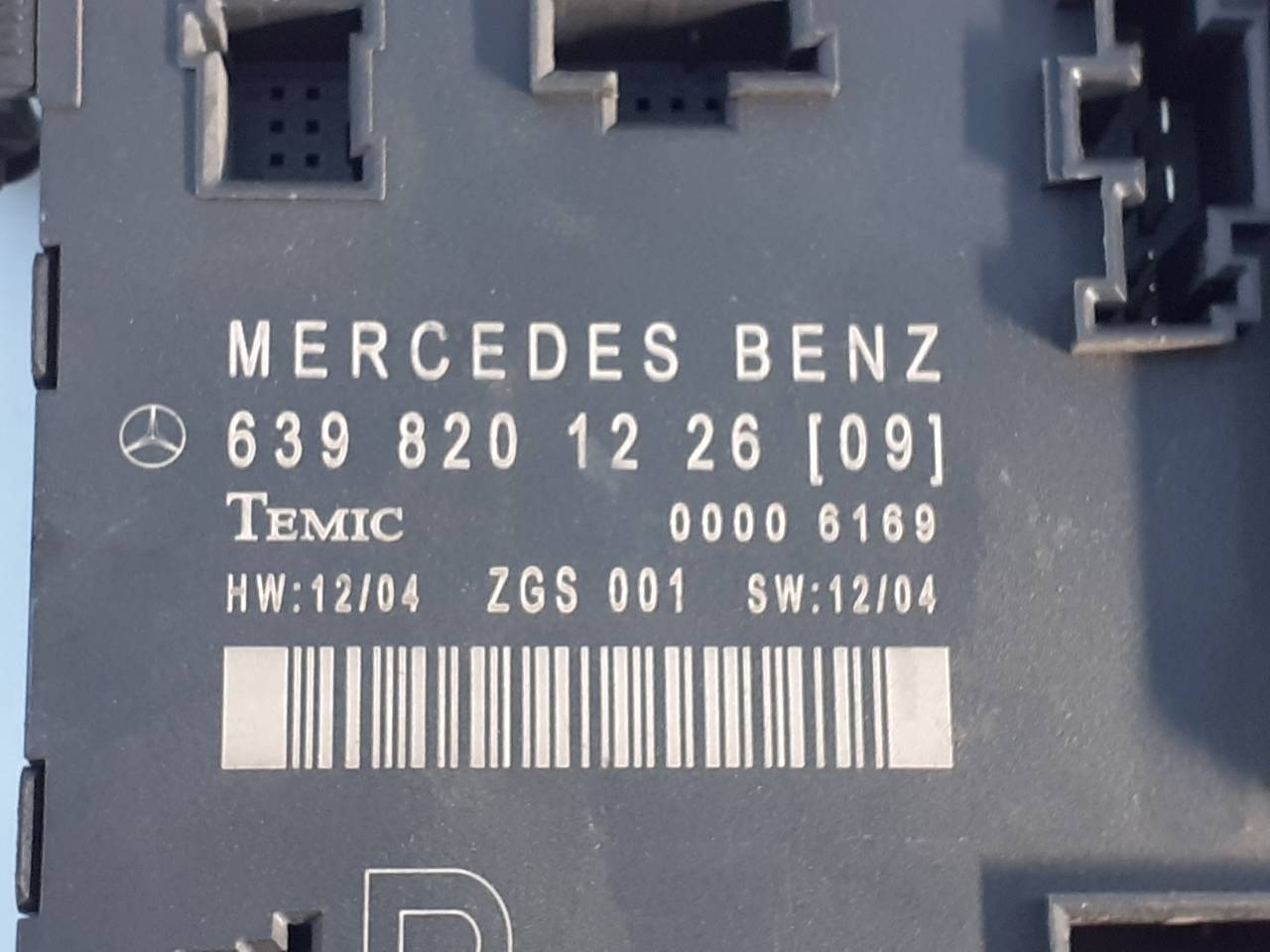 MERCEDES-BENZ Vito W639 (2003-2015) Other Control Units 6398201226 18752934