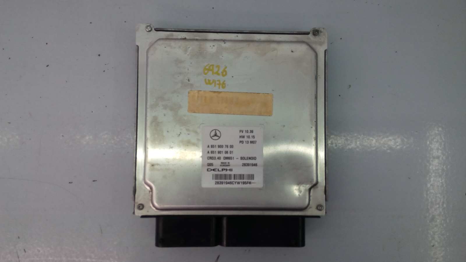 MERCEDES-BENZ A-Class W176 (2012-2018) Engine Control Unit ECU A6519007600, E3-A1-13-8 18530398