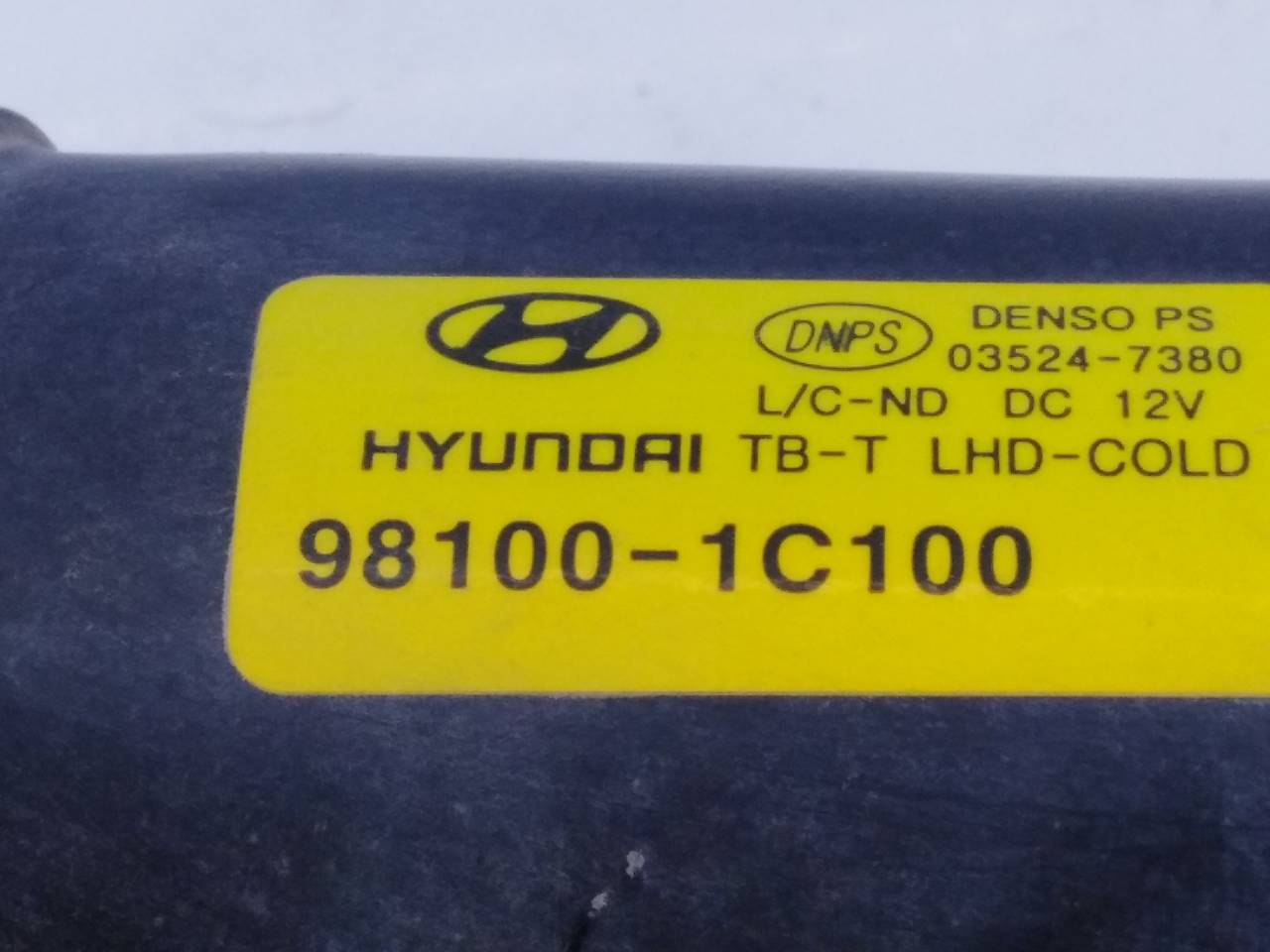 HYUNDAI Getz 1 generation (2002-2011) Front Windshield Wiper Mechanism 981001C100,E2-B5-30-2 18745547